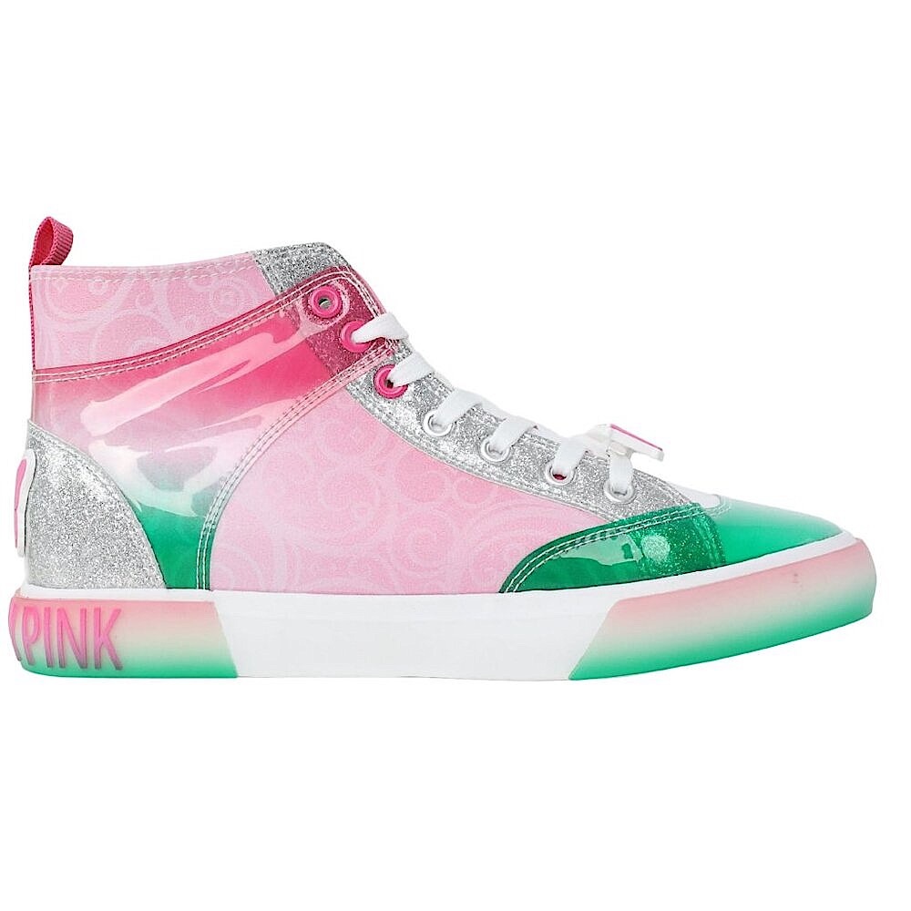 WICKED GLINDA ELPHABA Women's High Top Sneaker Shoes SIZE 8 Pink & Green NEW - Picture 13 of 16